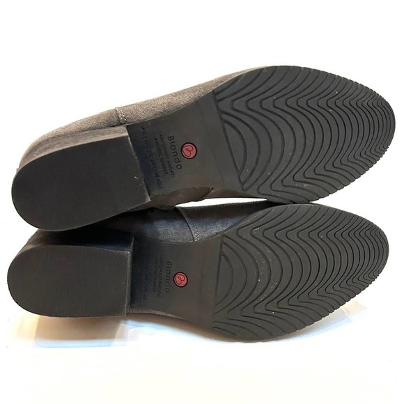 Blondo Ida Waterproof Suede Grey Gray Ankle Boots Booties, Size 6 - Picture 11 of 14